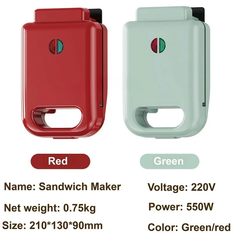 Breakfast Sandwich Press - Waffle Maker Toaster Multifunctional Breakfast Machine