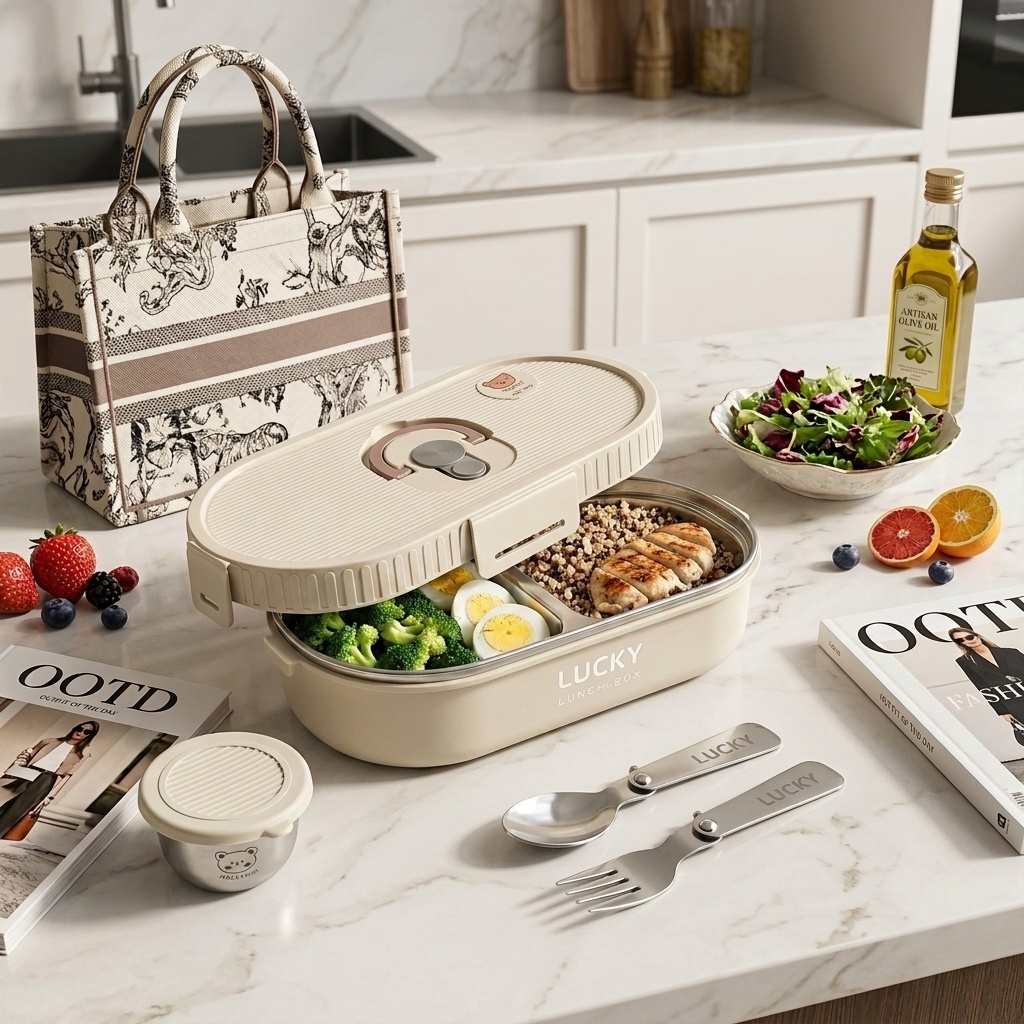 Meal Preparation - Microwavable 304 Stainless Steel Bento Lunch