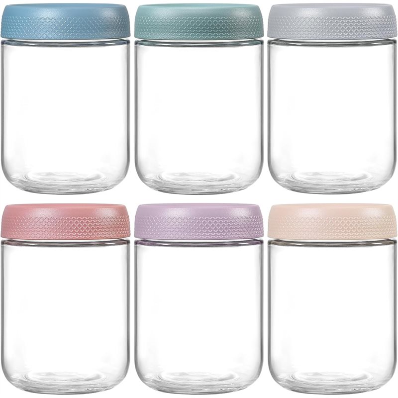 Meal Prep Overnight Oats - AB34-6Pcs 500Ml Overnight Oats Containers With