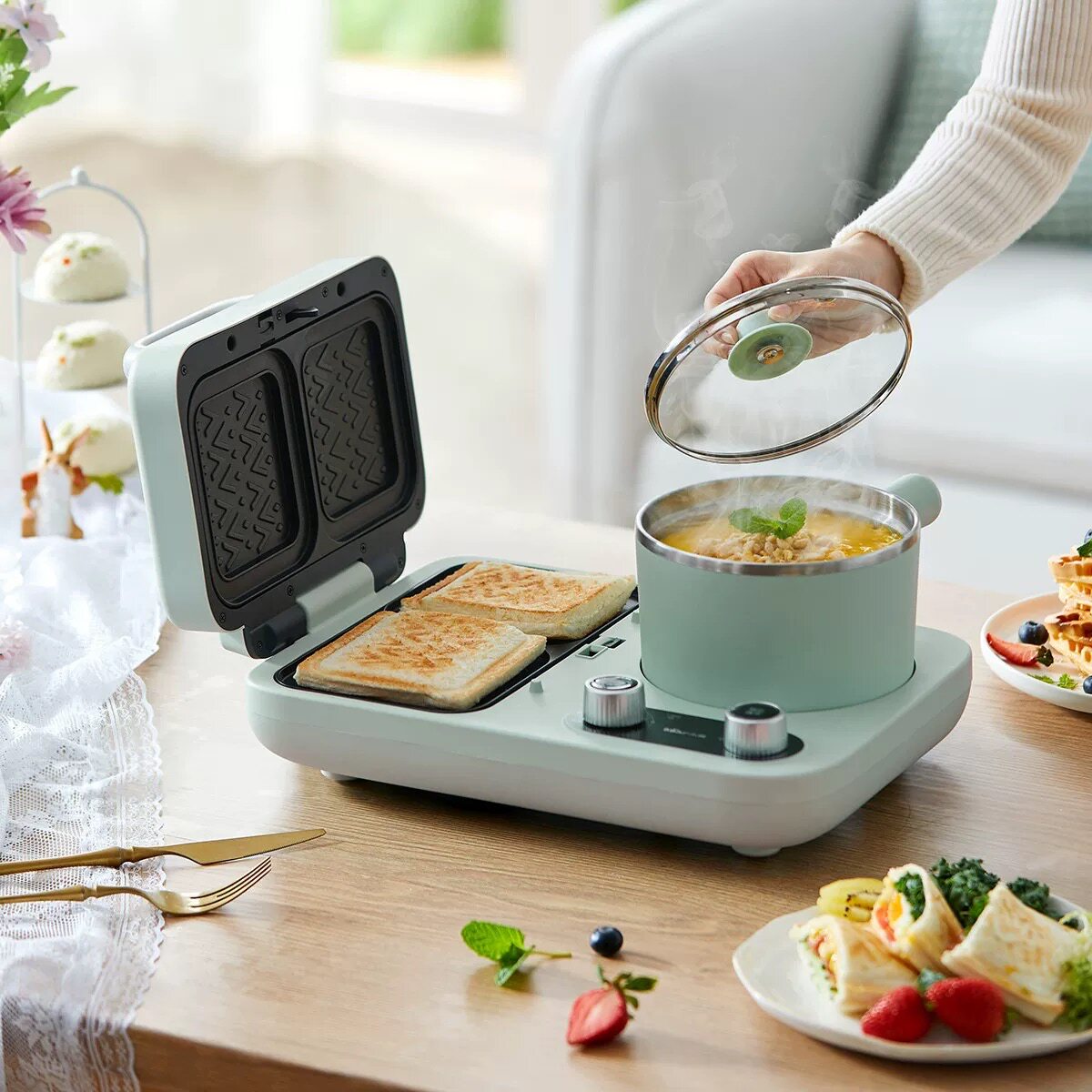 Sandwich Maker Breakfast Machi - Breakfast Sandwich Press review and price