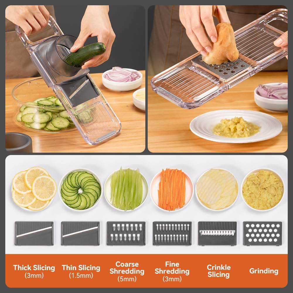 LMETJMA 6 in 1 Multifunctional - Mandoline Slicer Guard review and price