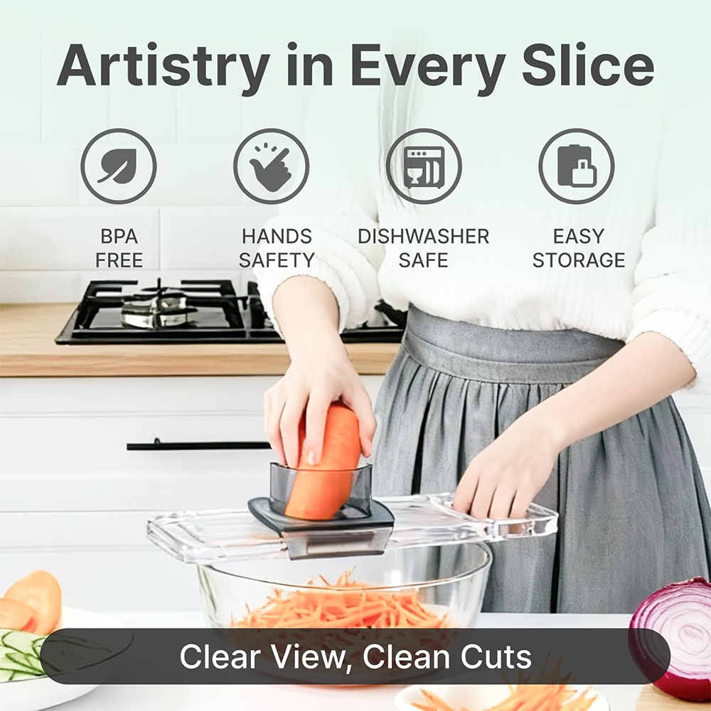 LMETJMA 6 in 1 Multifunctional - Mandoline Slicer Guard review and price