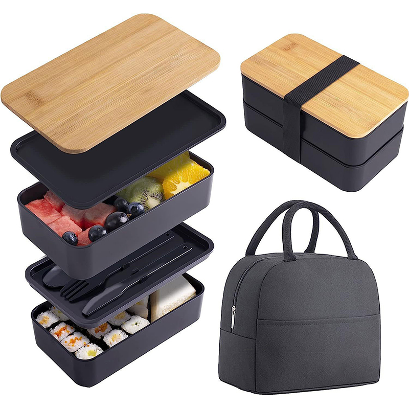 Stackable Bento Box with Utens - Meal Prep Fit review and price