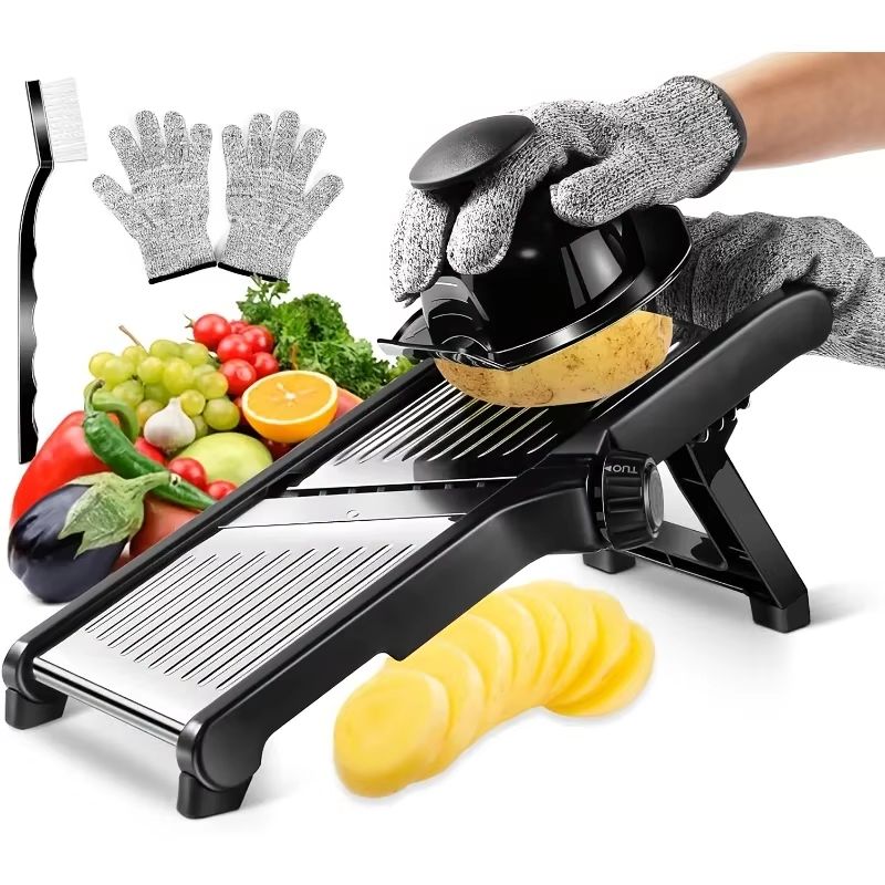 Stainless Steel Mandoline Slic - Mandoline Slicer Guard review and price