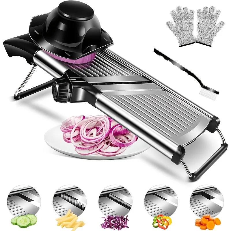 Stainless Steel Mandoline Slic - Mandoline Slicer Guard review and price