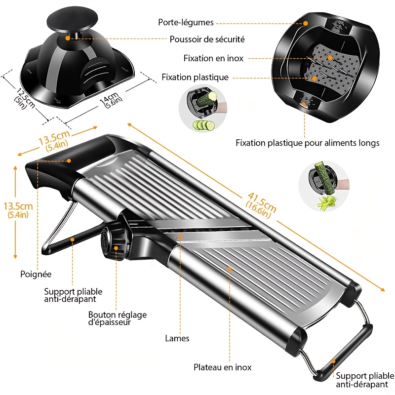 Stainless Steel Mandoline Slic - Mandoline Slicer Guard review and price