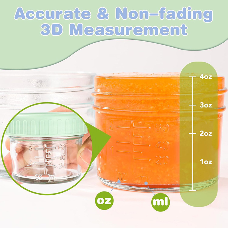 120ml 6Pcs Food Grade Glass Ba - Meal Prep Overnight Oats review and price
