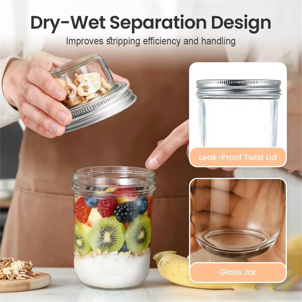 BAAE Overnight Oats Containers - Meal Prep Overnight Oats review and price