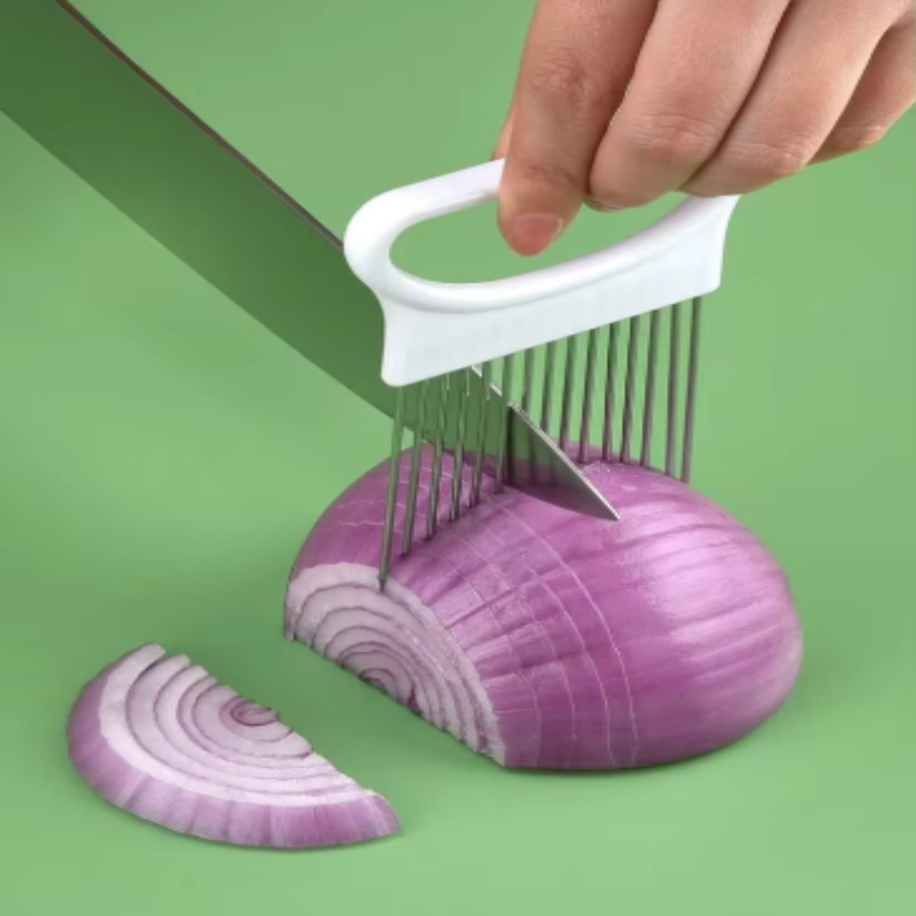 1pcs Kitchen Tools: Vegetable  - Onion Holder Slicer review and price