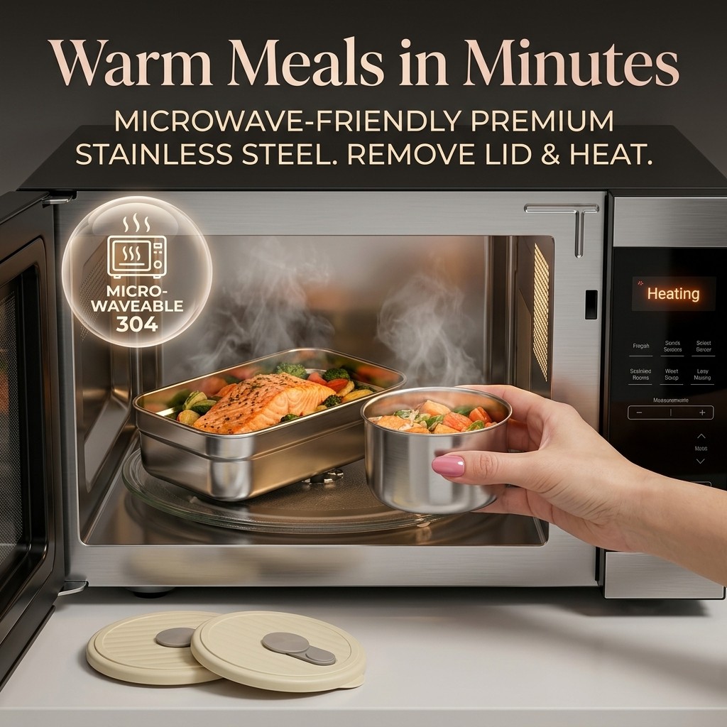 Microwave Safe 304 Stainless S - Meal Preparation review and price