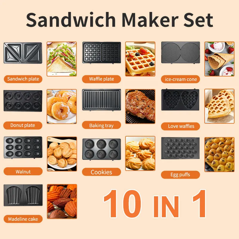 220/110V Household Appliances  - Breakfast Sandwich Press review and price