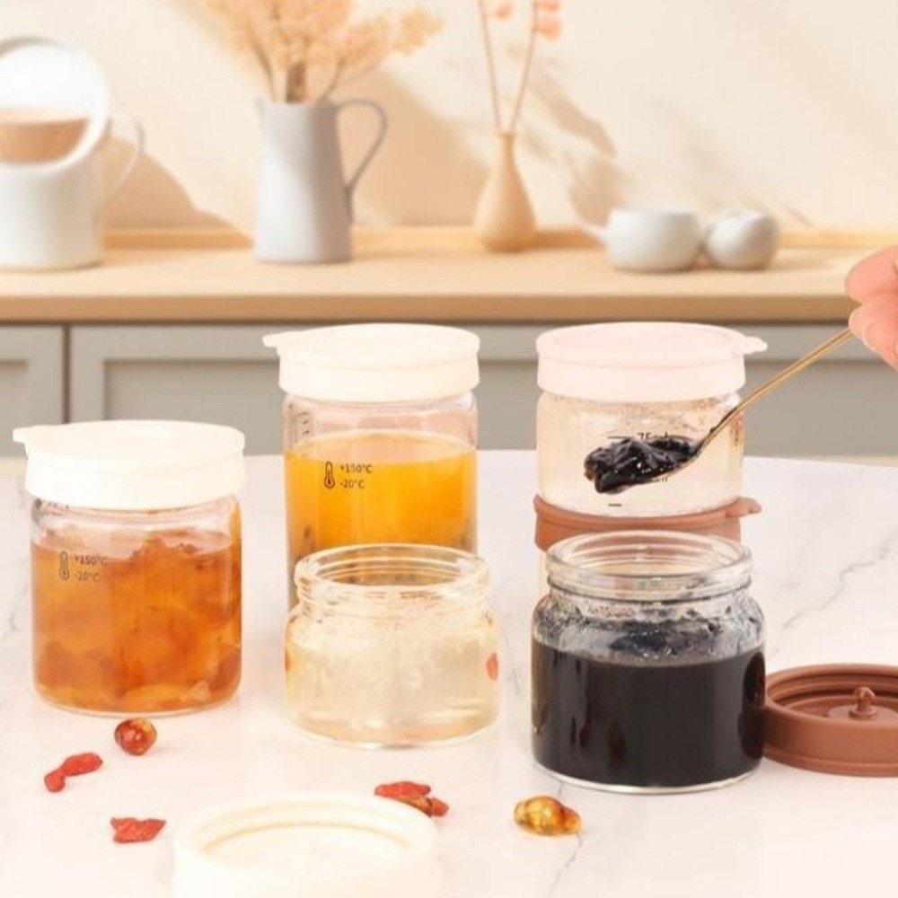 Transparent Glass Storage Jar  - Meal Prep Overnight Oats review and price