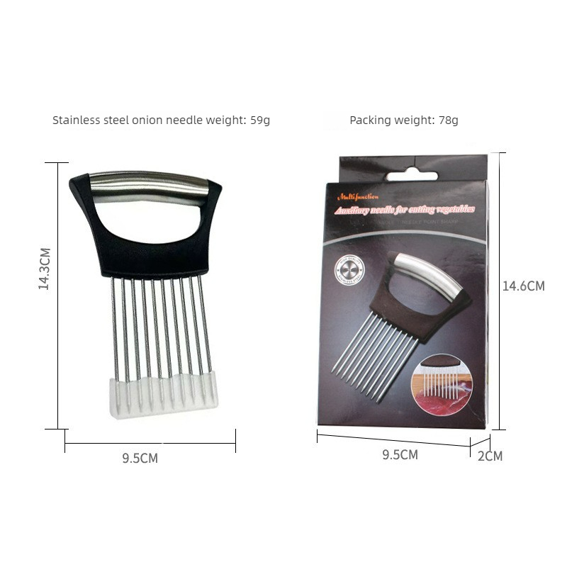 Stainless Steel Onion Needle S - Onion Holder Slicer review and price