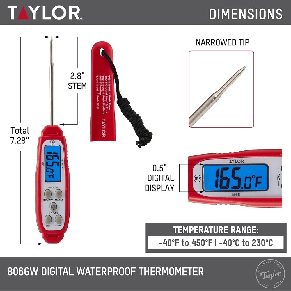 Digital Read Meat Thermometer  - Meal Prep High Protein review and price