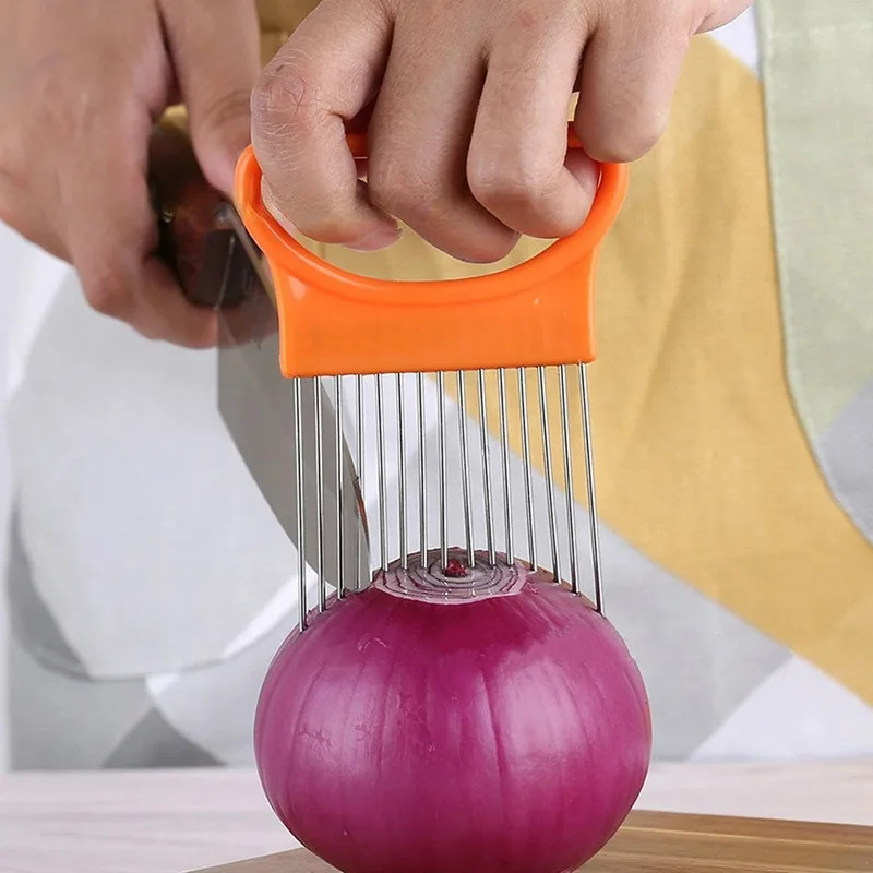 1/2/3/4pcs Effortlessly Slice  - Onion Holder Slicer review and price