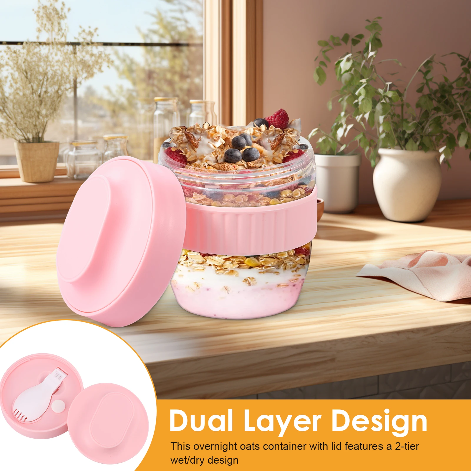 Double Layer Overnight Oats Co - Meal Prep Overnight Oats review and price