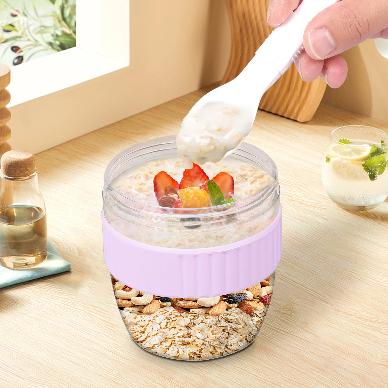 Double Layer Overnight Oats Co - Meal Prep Overnight Oats review and price