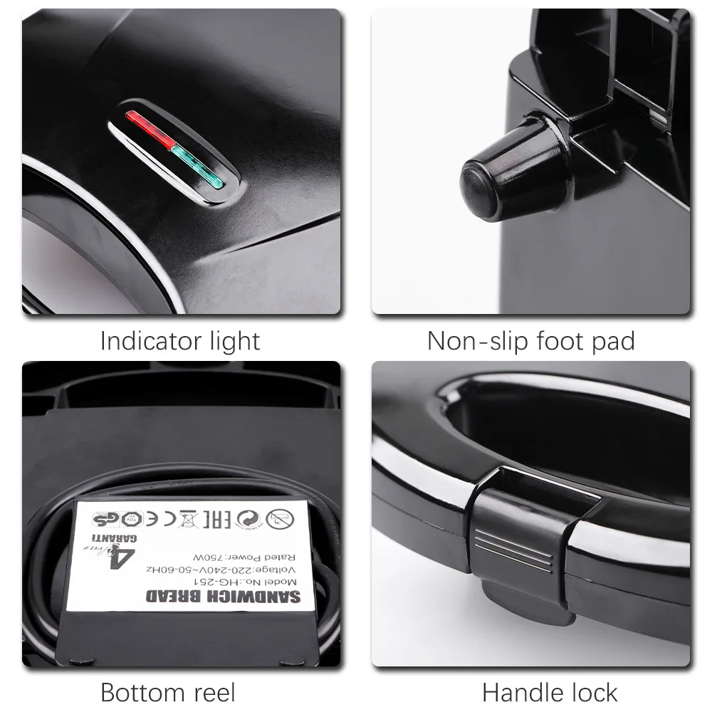 110V-220V Household Appliances - Breakfast Sandwich Press review and price